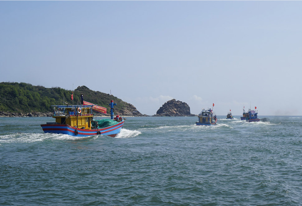 Bình Định vẫn đang tìm kiếm ngư dân mất tích trên biển
