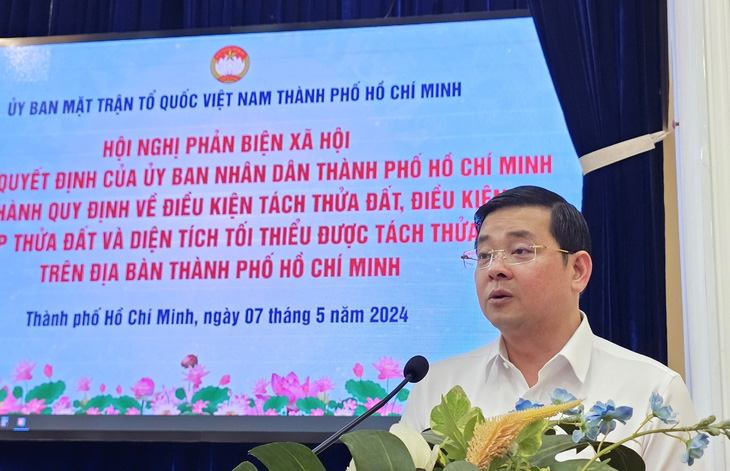 Dự thảo tách thửa, hợp thửa của TP.HCM 'siết' tách thửa đất dân cư xây dựng mới