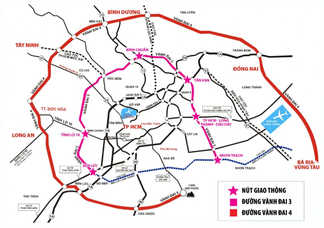 Vành đai 3 Thành phố Hồ Chí Minh thúc đẩy phát triển các vùng 'trọng điểm mới'
