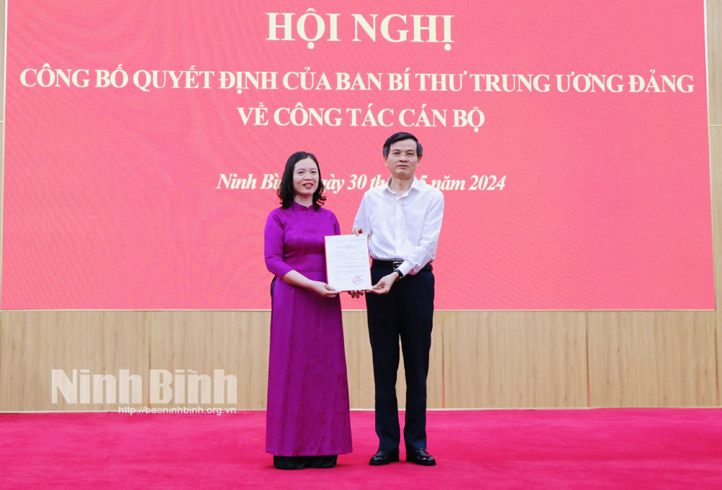 Ban Bí thư Trung ương Đảng chỉ định nhân sự ở Ninh Bình