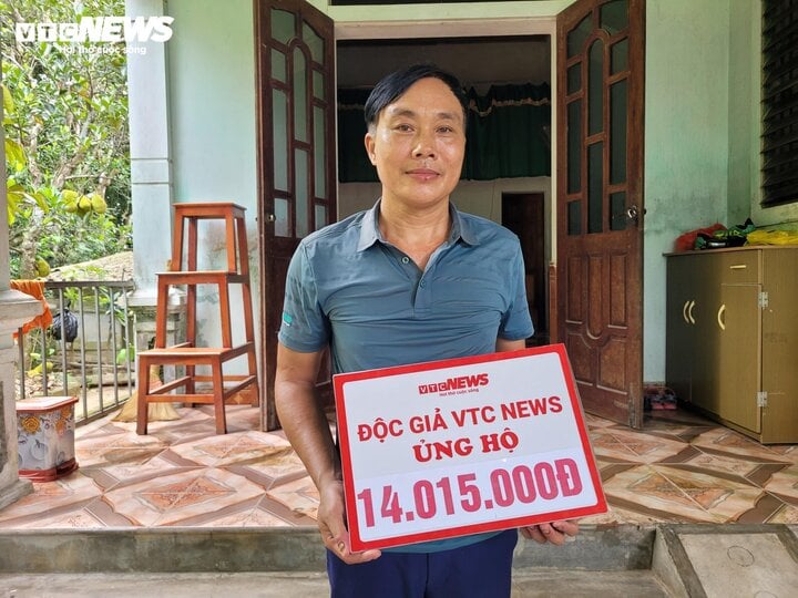 Gần 24 triệu đồng của bạn đọc VTC News ủng hộ hoàn cảnh khó khăn ở Hà Tĩnh